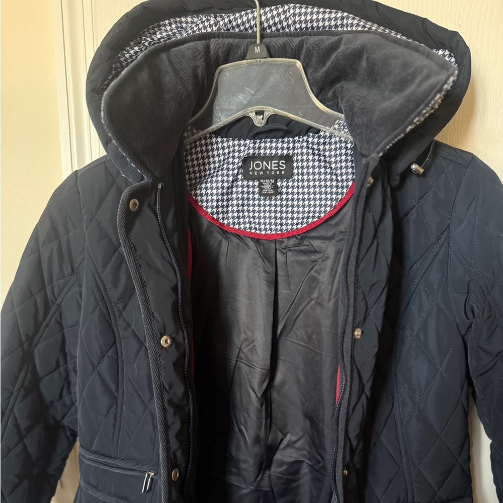 Jones New York Women’s Navy Quilted Puffer Jacket